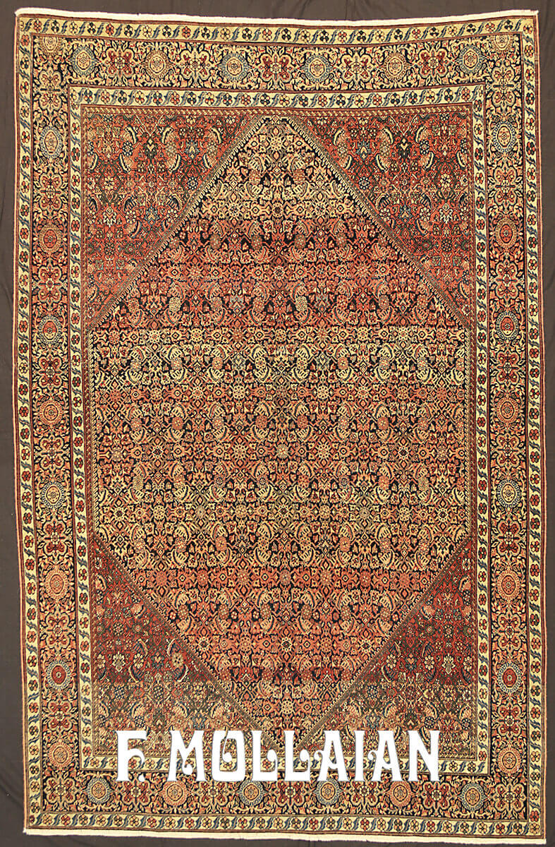 Antique Persian Saruk Farahan Rug n°:15179630
